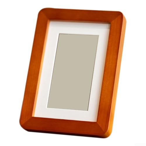 Bilderrahmen aus Holz, 10,2 x 15,2 cm, mit abgerundeten Ecken und zwei Display-Optionen, inklusive Staffelei-Ständer und Wandbehang für elegante Heimdekoration Bilderrahmen aus Holz, 10,2 x 15,2 cm, mit abgerundeten Ecken und zwei Display-Optionen, inklusive Staffelei-Ständer und Wandbehang für elegante Heimdekoration von Springwillfly