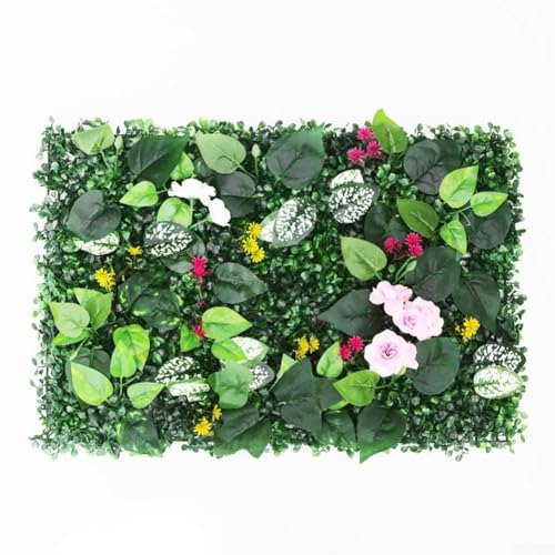 Blumenwandpaneele 40 x 60 cm mit verbessertem Laub für Garten- und Raumdekoration (A) von Springwillfly