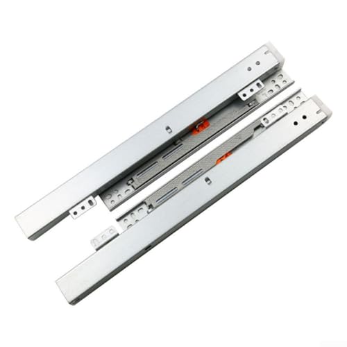 Bodenmontage Unterbodenführungen Schubladenschienen Paar mit leisem Absenkautomatik, Hydraulikzylindern, 3D-Anpassung und kaltgewalzter Stahlkonstruktion (350 mm) von Springwillfly