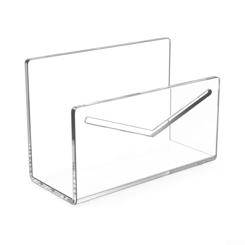 Briefumschlaghalter aus Acryl, transparent, Postsortierer mit Stabilitätsfunktionen für den täglichen Gebrauch (transparent) von Springwillfly