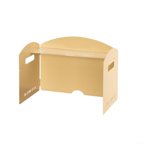 Campsite Essential Compact Faltbare Windschutzscheibe zum Schutz vor Wind während des Kochens (3 Platten beige) von Springwillfly
