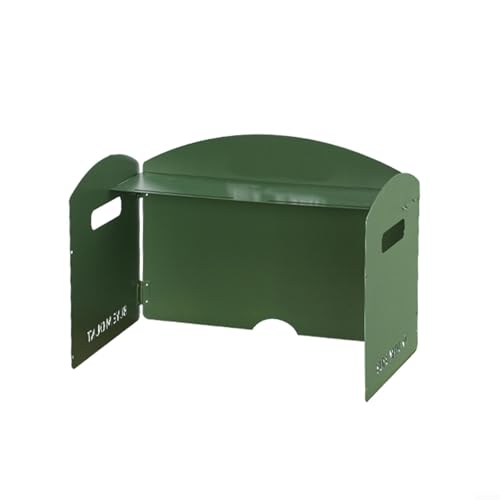 Campsite Essential Compact Faltbare Windschutzscheibe zum Schutz vor Wind während des Kochens (3 Teller grün) von Springwillfly