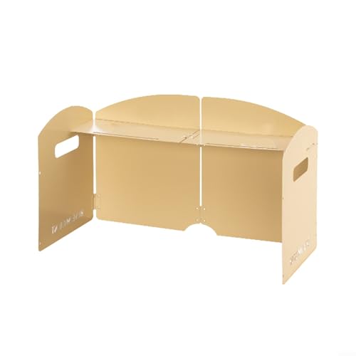 Campsite Essential Compact Faltbare Windschutzscheibe zum Schutz vor Wind während des Kochens (4 Platten in Beige) von Springwillfly