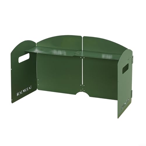 Campsite Essential Compact Faltbare Windschutzscheibe zum Schutz vor Wind während des Kochens (4 Teller grün) von Springwillfly