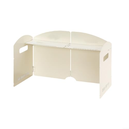Campsite Essential Compact Faltbare Windschutzscheibe zum Schutz vor Wind während des Kochens (4 Teller weiß) von Springwillfly