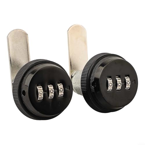 Convenient Security Solution 2 Pack of Mechanical Combination Locks for Various Uses (Black) von Springwillfly