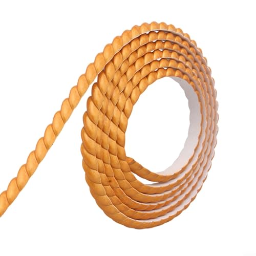 DIY Dekorative Zierleisten für Wände, 5 m, selbstklebende PVC-Zierleiste für einfaches Styling (Gold) von Springwillfly