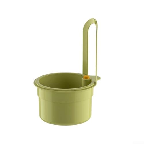 Druckknopf-Silikon-Spülbeckensieb, abnehmbarer Lebensmittel- und Obstfilterkorb für Küchenspüle, wandmontierbar, um Platz und Komfort zu maximieren (grün) von Springwillfly