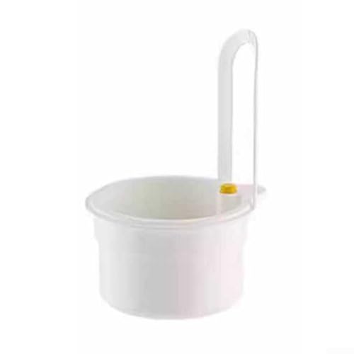 Druckknopf-Silikon-Spülbeckensieb, abnehmbarer Lebensmittel- und Obstfilterkorb für Küchenspüle, wandmontierbar, um Platz und Komfort zu maximieren (weiß) von Springwillfly