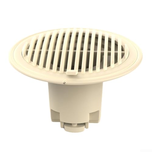 Duschablaufabdeckung mit abnehmbarem Ring, gebogenem Gitter und mehrschichtigem Schutz gegen Haare und Schädlinge (gelb) von Springwillfly