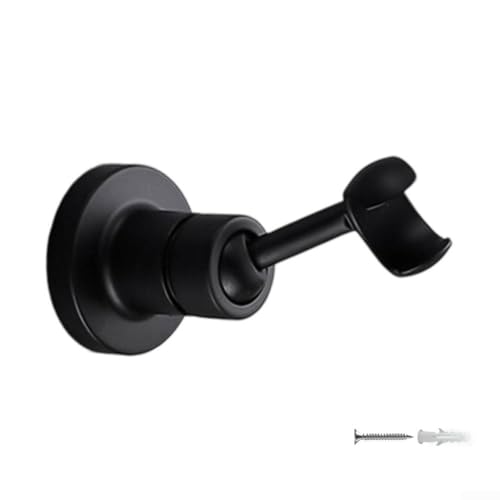 Duschkopfhalter mit 360-Grad-Flexibilität und starker Kupferkonstruktion (schwarz) von Springwillfly