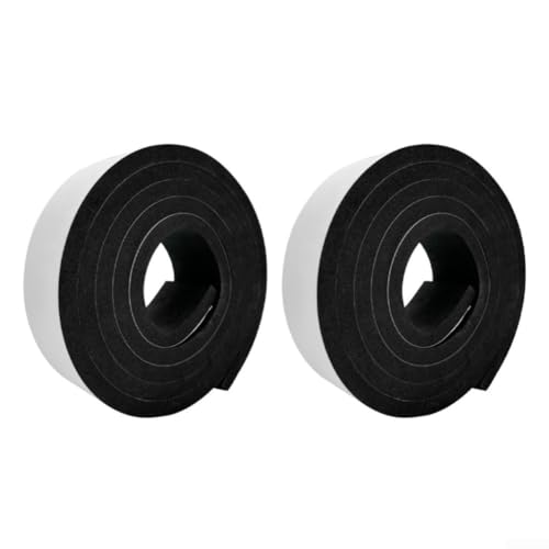 EVA-Schaum für Dichtungsstreifen für Haus- und Fahrzeugisolierung, geschlossenzelliges Klebeband für starke Haftung und einfaches Entfernen (2 Stück, 20 mm x 2 m) von Springwillfly