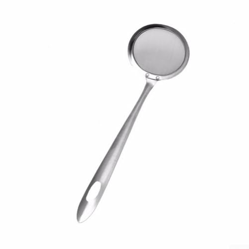 Edelstahl-Sieblöffel mit langem Griff für effiziente Suppenfilterung von Springwillfly