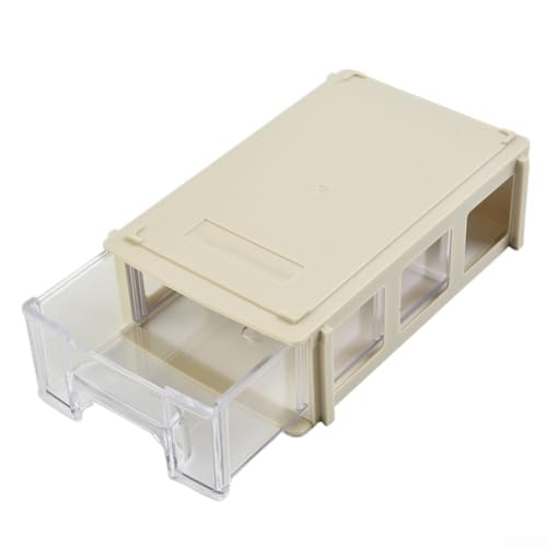 Effiziente Aufbewahrungsbox für Hardware und Bastelbedarf, 1 Stück, stapelbar mit nicht zerbrechlichem Design (grau) von Springwillfly