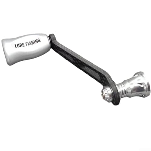 Einhand-Angelrolle für DAIWA für FUEGO für Salamandura, Carbon mit Knauf, 1 Stück (Silber) von Springwillfly