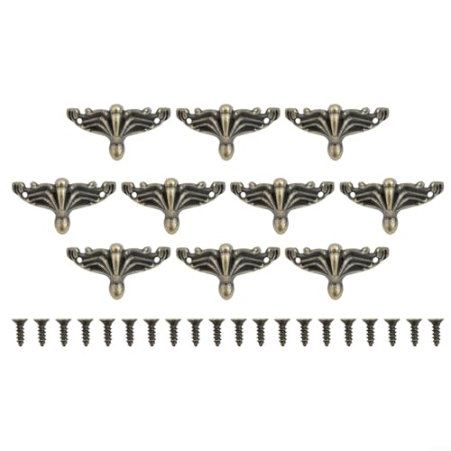 Eleganter Eckenschutz für Holzkisten, Retro-Design zum Schutz von Möbeln (Bronze), 10 Stück von Springwillfly