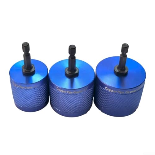 Elektrischer Rohrreiniger für 3/4 Zoll für Kupfer- und Metallrohre mit sechseckigem Griff und Stahlborsten zum Entgraten (12 mm) von Springwillfly