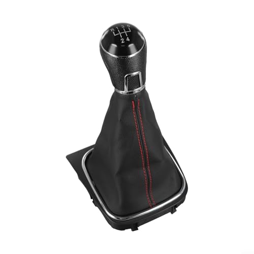 Ergonomische Schaltknauf-Abdeckung für Golf 5, MK5 und MK6, verbessert Fahrkomfort und Kontrolle (5-Gang-rote Linie) von Springwillfly