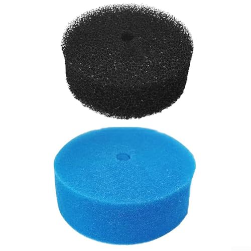 Ersatz-Filtereinsätze für Aquanique Teichfilter, grob und fein für QFP900FP900 FP1250 871980012549 (blau + schwarz) von Springwillfly