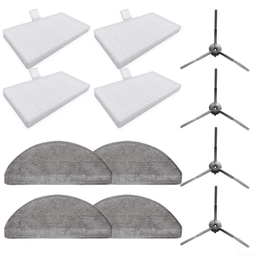 Ersatz-Seitenbürsten und Mikrofaser-Wischmopp-Filter-Set, kompatibel mit mehreren Modellen, einschließlich Eve & For Lydsto Ersatz-Seitenbürsten und Mikrofaser-Wischmopp-Filter-Set, kompatibel mit mehreren Modellen, einschließlich Eve & For Lydsto von Springwillfly