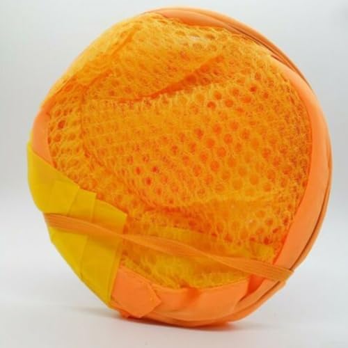 Erweiterbarer Wäschekorb, große Kapazität für Kleidung und Spielzeug, leicht zu öffnende Konstruktion (orange) von Springwillfly