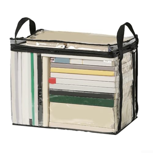 Faltbare Aufbewahrungsbox für Bücher für Klassenzimmer und Schlafsaal-Organisation (schwarz L) von Springwillfly