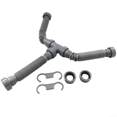 Flexibles Abflussrohr für Waschbecken, abnehmbares Doppelkopf-Design für einfache Montage und Verwendung Flexibles Abflussrohr für Waschbecken, abnehmbares Doppelkopf-Design für einfache Montage und Verwendung von Springwillfly