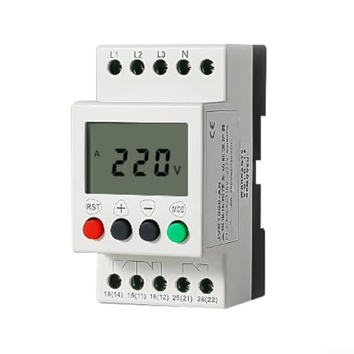 Fortschrittlicher LCD-Spannungsmonitor, JVR1000AN für 3-Phasen-4-Draht-Systeme, Über-/Unterspannungsschutz von Springwillfly