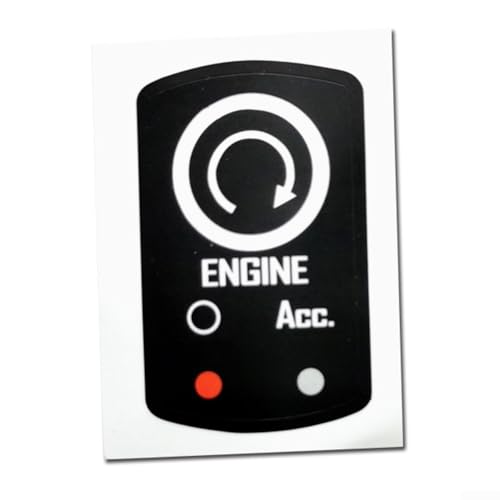 Für Corvette C6 Button Repair Aufkleber Schwarz Overlay mit klarem Schriftzug zur einfachen Identifizierung Für Corvette C6 Button Repair Aufkleber Schwarz Overlay mit klarem Schriftzug zur einfachen Identifizierung von Springwillfly