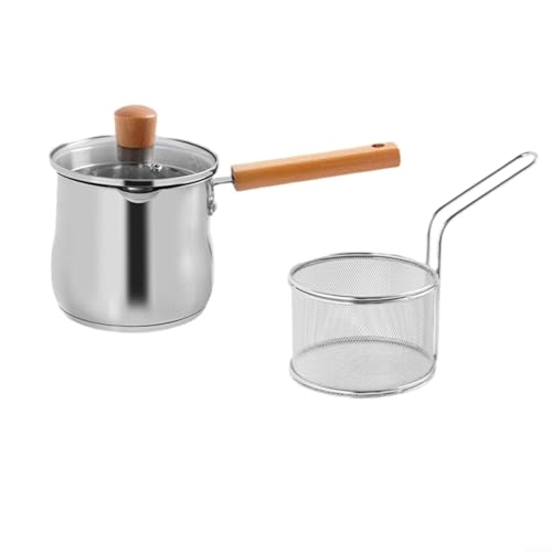 Für Edelstahl-Kochtopf mit Frittierkorb, perfekt zum Frittieren zu Hause (B) von Springwillfly
