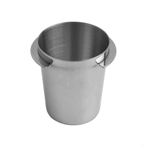 Für Espresso-Pulverbecher aus Edelstahl, praktisches Kaffee-Dosierwerkzeug für Ihre Espressomaschine (silberfarben, 53 mm) von Springwillfly