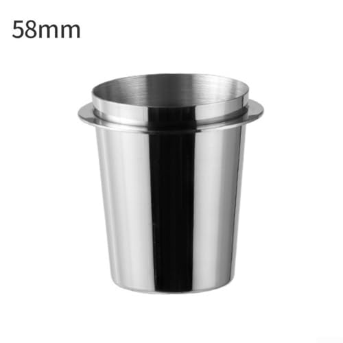 Für Espresso-Pulverbecher aus Edelstahl, praktisches Kaffee-Dosierwerkzeug für Ihre Espressomaschine (silberfarben, 58 mm) von Springwillfly