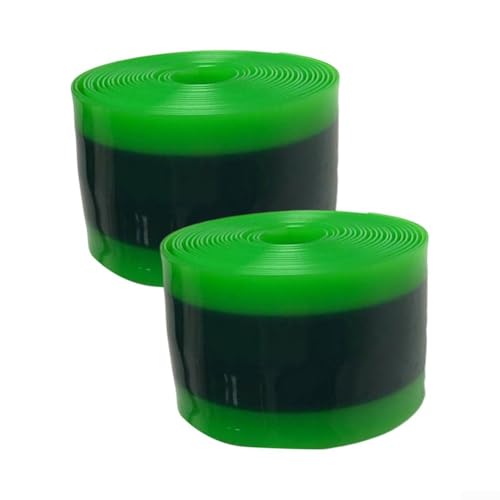 Für Fahrradreifeneinlagen auf TPU-Basis in einem praktischen 2er-Pack, ideal, um Ihre Schläuche vor Schäden zu schützen (38 mm x 1,0 x 2300 mm grün) von Springwillfly