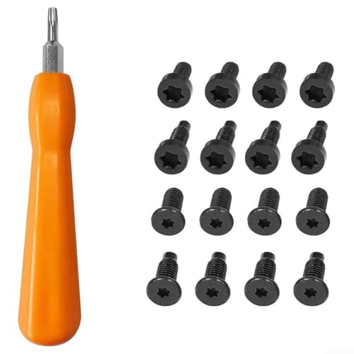 Für Ring Türklingel Reparaturset 16 Ersatzschrauben und ein Schraubendreher für einfache Updates (orange) von Springwillfly