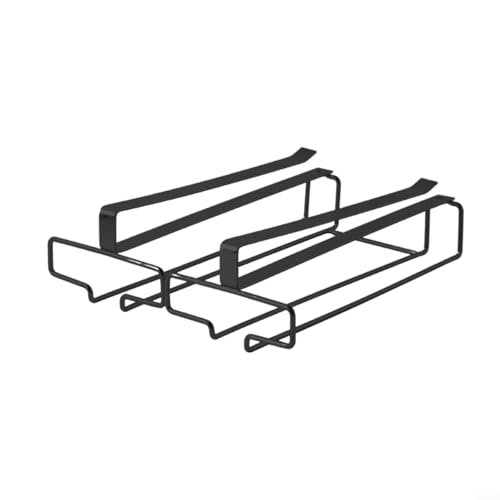 Funktionales Design eines Hängeregals, das mehrere Größen von Trinkgläsern an einem Ort unterstützt (schwarz) von Springwillfly