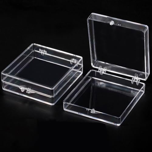 Funktionelle Acryl-Aufbewahrungsbox für Nägel, handgefertigt mit transparenten Seiten für einfachen Zugriff und Organisation von kleinen Gegenständen (transparent) von Springwillfly
