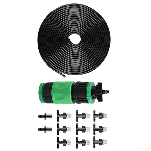 Garten-Terrassen-Luftnebelkühlung für Nebel und Bewässerung, Sprinkler-Kit mit verstellbaren Tropfern und abnehmbaren Düsen für effiziente Bewässerung von Innen- und Außenpflanzen Garten-Terrassen-Luftnebelkühlung für Nebel und Bewässerung, Sprinkler-Kit mit verstellbaren Tropfern und abnehmbaren Düsen für effiziente Bewässerung von Innen- und Außenpflanzen von Springwillfly