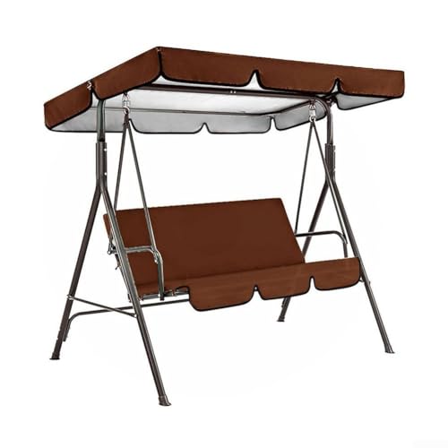 Gartenmöbel-Abdeckung-Set, schützt Gartenschaukel und Stühle vor Elementen (Kaffee) von Springwillfly