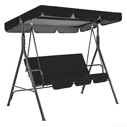 Gartenstuhl-Abdeckung und Sitzbezüge, wetterfest, für effektive Outdoor-Schutzschilde, Schwarz von Springwillfly