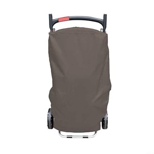 Grillabdeckung für Weber Traveler Gasgrill, strapazierfähiges, wasserdichtes Gewebe mit ausgezeichneter Lichtbeständigkeit (braun) von Springwillfly