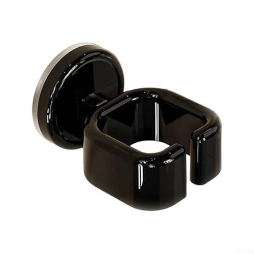 Haartrockner-Saugnapfhalter mit nicht perforiertem Design für zuverlässige Aufbewahrung und einfachen Zugang (schwarz) von Springwillfly