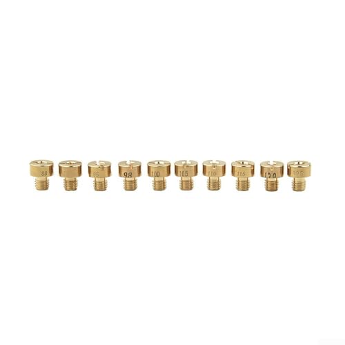 Hauptdüsen Set 10 Stück für Mikuni VM22, VM24 und VM26 Vergaser, ideal für 125cc 250cc Dirt Bikes Hauptdüsen Set 10 Stück für Mikuni VM22, VM24 und VM26 Vergaser, ideal für 125cc 250cc Dirt Bikes von Springwillfly
