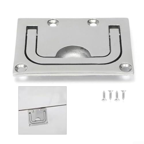 Heavy Duty bündig Hebegriff Ring Pull Marine Grade 316 Edelstahl für Boot Deck Luke Hardware und Haushalt Möbel 1 oder 2 Stück (1 Stück) von Springwillfly
