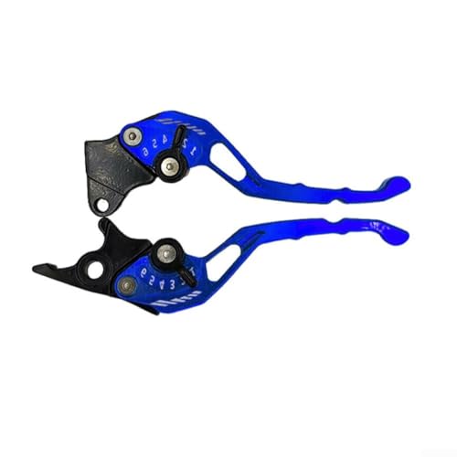 Hohe Universalität Aluminiumlegierung Lenkerhebel für Renn- und Straßenmotorräder (blau) von Springwillfly