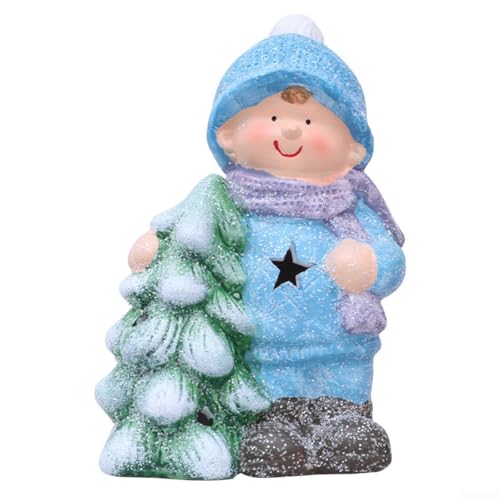 Holiday Porcelain LightUp Dolls For Boys And Girls, Emitting Gentle Warm Light For Christmas Decoration In Multiple Locations(Boys) von Springwillfly