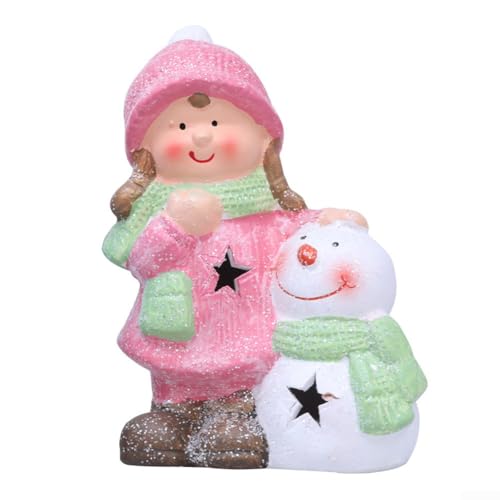 Holiday Porcelain LightUp Dolls For Boys And Girls, Emitting Gentle Warm Light For Christmas Decoration In Multiple Locations (Girl) von Springwillfly