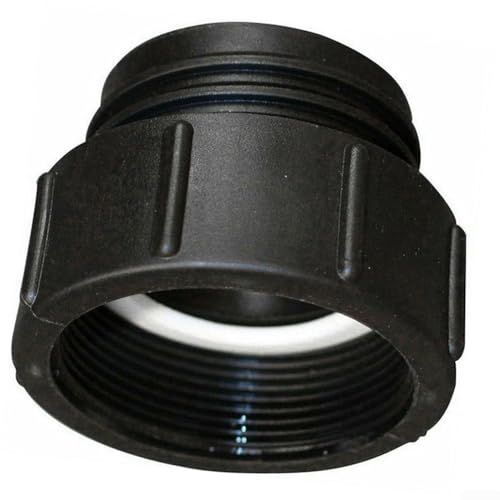 IBC S60x6 Adapter für 5.1 cm Feingewinde, zuverlässiger Tankauslassanschluss mit Dichtung von Springwillfly