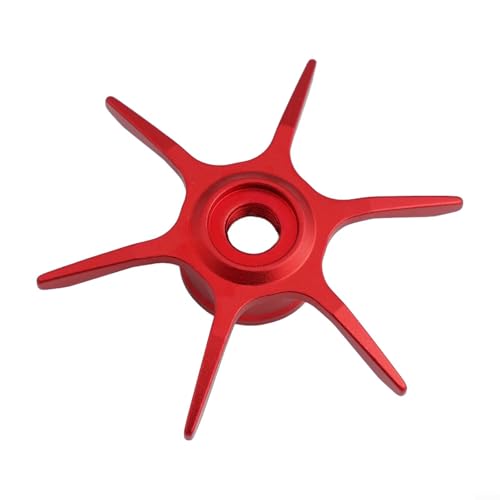 Innovative Six Star Design Bremse kompatibel mit Abu Max Serie B3B4 Modellen Wasserräder (linke Hand rot) von Springwillfly