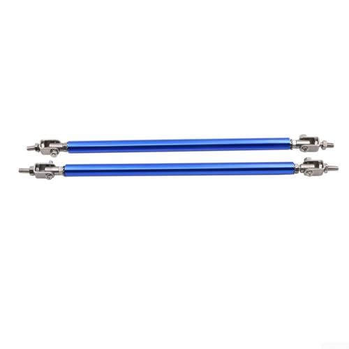 Kfz-Diffusor-Stützstäbe für vordere Lippe und Heckdiffusor, 2 Stück, verstellbare Edelstahlstangen für sichere Fahrzeug-Modifikationen (blau) von Springwillfly