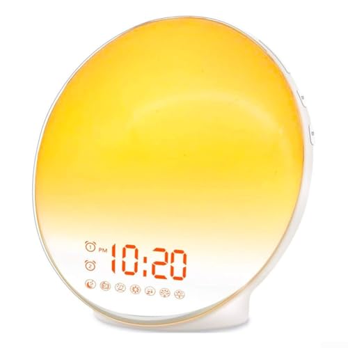 Kinder-Wake-up-Lichtalarm mit FM-Radio Passen Sie Ihre Morgenroutine mit Farben an (UK) von Springwillfly
